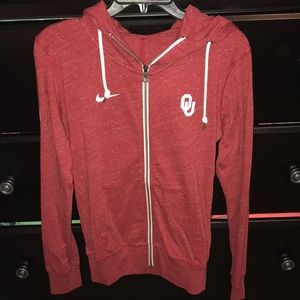 nike oklahoma full zip jacket